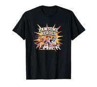 Pawsome Heroes Superhero Dogs Design T-Shirt