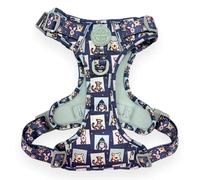 Pawesome Paws Boutique Winnie + Friends Extra Small Tough Trails Dog Harness - Adjustable Disney Design No Pull Harness with Reflective Trim & Sturdy Buckle