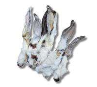 Pawsome Snax Hairy Rabbit Ears for Dogs - Pack Size: 1 KG - Natural Dog Chew Range with Fur | High Protein, Low Fat Dog Treats for Gut Health, Digestion & Dental Care