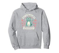 Pawsomeness Overload Cute Cat Paw Pullover Hoodie, Adult Unisex, Heather Grey, M