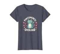 Pawsomeness Overload Cute Cat Paw T-Shirt, Women, Heather Blue, S