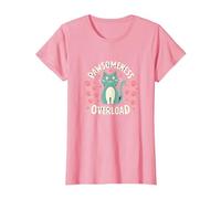 Pawsomeness Overload Cute Cat Paw T-Shirt, Women, Pink, S