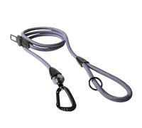 PawsPassion Rope Dog Leash 4 FT, 2-in-1 Heavy Duty Dog Leash with Seat Belt Buckle, Tangle Free 360ｰ Swivel Aviation Aluminum Carabiner, All Metal Hardware, Alloy O-Ring (Lilac Breeze)