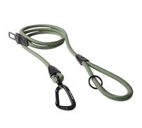 PawsPassion Rope Dog Leash 6 FT, 2-in-1 Heavy Duty Dog Leash with Seat Belt Buckle, Tangle Free 360° Swivel Aviation Aluminum Carabiner, All Metal Hardware, Alloy O-Ring (Evergreen)