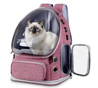 pawstrip Cat Backpack Carrier Transparent Cat Bubble Backpack Breathable & Foldable Dog Carriers for Small Dogs Airline Approved Pet Travel Bag for Hiking, Camping, Outdoor