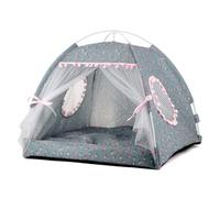 pawstrip Dog Tent Indoor Cat House Pink Puppy Bed Portable Pet Teepe Princess Dog Camping Tent Outdoor Kitten Houses Cute Bunny Nest Girl Kitty Cave