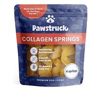 Pawstruck Natural Large Collagen Stick Springs for Dogs - Vet-Approved Long Lasting Alternative to Traditional Rawhide & Bully Sticks with Glucosamine & Chondroitin - 4 Pack - Packaging May Vary