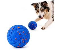 PAWSWARE Smart Interactive Dog Ball Toy, Automatic Moving, Bouncing & Rotating Ball for Medium & Large Dogs, Waterproof E-TPU Fetch Toy for Enrichment, Mental Stimulation & Daily Exercise, Blue