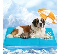 Pawtasy XXL Dog Cooling Mat, Thicker Self Cooling Gel Pad for Multi-Pet Families & Large Dogs - Heavy Duty Pressure Activated Chill Mat with Durable Anti-Scratch Waterproof Cover, Foldable, 120x80cm
