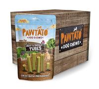 Pawtato Vegan/Plant Based Tubes With Mint & Parsley (6 x 90g) Tasty Dog Training Treats For Small, Medium, & Large Dogs Or Puppies, High Protein, Rawhide Alternative Made With Sweet Potato