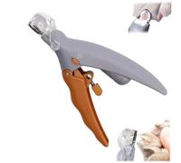 Pawthentic Nail Trimmer, Preciseclip LED Silent Magnifying Glass Painless Pet Nail Trimmer, Illuminates Delicate Bloodline & 5X Magnification for Pets Mess Free Cleaning (1PC)