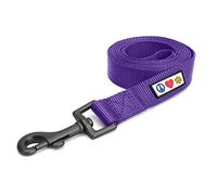 Pawtitas 1.8 M Solid Color Lead for Puppy Lead Dog Lead Comfortable Handle Dog Training Lead 6 ft Dog Lead Extra Small Dog Lead/Small Dog Lead Purple Dog Lead