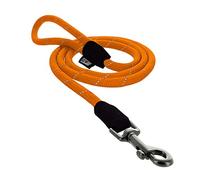 PAWTITAS 1.8 M Training Dog Lead Durable Medium Rope Lead for Dogs Premium Quality Heavy Duty Rope Lead Strong and Comfortable - Orange Puppy Lead