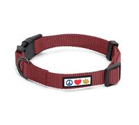 Pawtitas Dog Collar For Extra Small Dogs Training Puppy Collar With Solid - XS - Brown Marsala