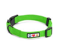 Pawtitas Dog Collar For Medium Dogs Training Puppy Collar With Solid - M - Green