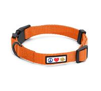 Pawtitas Dog Collar For Medium Dogs Training Puppy Collar With Solid - M - Orange