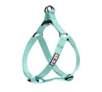 Pawtitas Dog Harness - Teal, Small, Solid, Adjustable, Illuminous, Durable