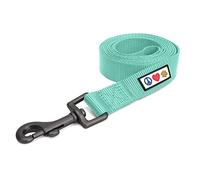 Pawtitas Dog Lead for Extra Small Dogs Comfortable Handle Training Dog Lead 1.8m Long Dog Lead Puppy Lead - Solid Teal Dog Lead for Extra Extra Small Breeds or Cat Lead