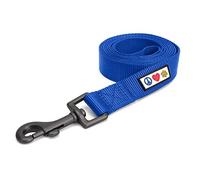 Pawtitas Dog Lead for Small Dogs - 1.8m Long, Blue Solid, Small Size