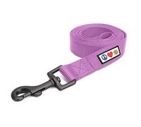 Pawtitas Dog Lead for Small Dogs Comfortable Handle Training Dog Lead 1.8m Long Dog Lead Puppy Lead - Solid Orchid Purple Dog Lead for Small Breeds