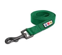 Pawtitas Dog Lead for Small Dogs Comfortable Handle Training Dog Lead 1.8m Long Dog Lead Puppy Lead - Solid Lush Green Dog Lead for Small Breeds