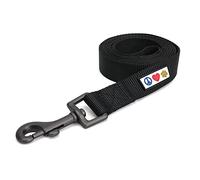 Pawtitas Dog Lead for Small Dogs Comfortable Handle Training Dog Lead 1.8m Long Dog Lead Puppy Lead - Solid Black Dog Lead for Small Breeds