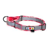 PAWTITAS Martingale Dog Collar ideal for training | Martingale dog collars for Medium dogs | Reflective Dog Collar for dogs and puppy | Medium dog collar - Camouflage Pink Martingale collar