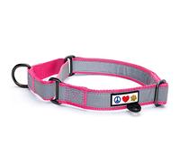 PAWTITAS Martingale Dog Collar ideal for training | Martingale dog collars for Medium dogs | Reflective Dog Collar for dogs and puppy | Medium dog collar - Pink Martingale collar