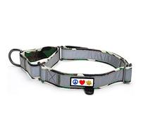 PAWTITAS Martingale Dog Collar ideal for training | Martingale dog collars for Medium dogs | Reflective Dog Collar for dogs and puppy | Medium dog collar - Camouflage Green Martingale collar