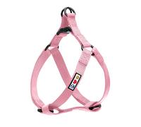 PAWTITAS Medium Dog Harness Adjustable Dog Harness No Pull Harness For Dogs Solid Color M Light Pink Harness