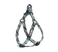 Pawtitas Medium Dog Harness - Reflective, Adjustable, Camouflage Grey