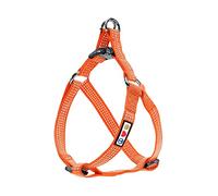 PAWTITAS Medium Dog Harness - Reflective, Adjustable, Ergonomically Designed - Orange