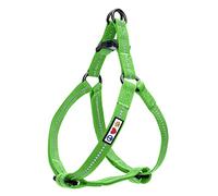 Pawtitas Medium Dog Harness - Reflective, Adjustable, Recycled M Green
