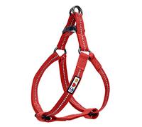 Pawtitas Medium Dog Harness - Reflective, Adjustable, Recycled M Red