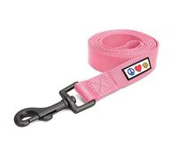 Pawtitas Millennial Pink Dog Lead for Small Dogs, 1.8m Long, Solid Color, Small Size