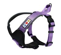 Pawtitas Pet Accessories Adjustable Padded Reflective Dog Harness, Step In Or Vest Harness, Comfort Control Walk, Puppy Trainer, Reduces Pull Tugging, Choking S Small Purple Orchid