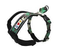 Pawtitas Pet Accessories Adjustable Padded Reflective Dog Harness, Step In Or Vest Harness, Comfort Control Walk, Puppy Trainer, Reduces Pull Tugging, Choking XS Extra Small Camouflage Green