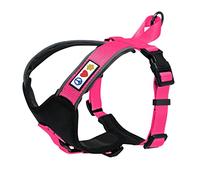 Pawtitas Pet Accessories Adjustable Padded Reflective Dog Harness, Step In Or Vest Harness, Comfort Control Walk, Puppy Trainer, Reduces Pull Tugging, Choking S Small Pink