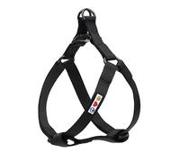 PAWTITAS Pet Solid Color Step In Dog Harness - Extra Small, Black - Durable, Adjustable - Dog Training, Walking