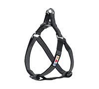 Pawtitas Reflective Step In Dog Harness or Reflective Vest Harness, Comfort Control, Training Walking of your Puppy/Dog Medium Dog Harness M Black Dog Harness