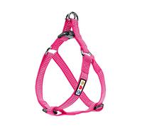 Pawtitas Reflective Step In Dog Harness or Reflective Vest Harness, Comfort Control, Training Walking of your Puppy/Dog Medium Dog Harness M Pink Dog Harness