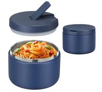 Pawtong 12oz Insulated Vacuum Food Jar with Wide Mouth Soup Thermal Buckle Lid for Kids Hot Food Leak-proof Stainless Steel Lunch Container