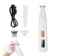 PawTrim Pro Pet Hair Trimmer with LED Light, Super Quiet, Wireless Pet Shaver with USB, IPX5 Waterproof, Rechargeable Paw Trimmer, for Repair Dog, Cat, Feet, Ears, Face, Body