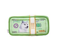 Pawty Dog Toys - Cash Money Dog Toy - Plush Cute Unique Parody Toy with Squeaker - Funny Birthday Gift Small Medium Dogs Premium Quality - Unique Design