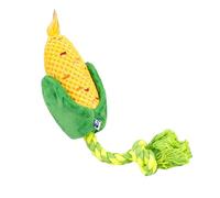 Pawty Dog Toys - Corn Tug Rope Dog Toy - Squeaky Gift for Puppy Birthday - CuteToys for Small to Medium - Durable for Aggressive Chewer - Puppy Chew Food ShapedToy - Tug Rope Toy