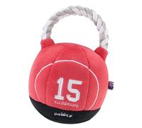 Pawty Dog Toys - Kettlebell Interactive Dog Toy - Parody Cute Plush Toy - Fetch & Tug of War - Parody Chew Toy - Cute Dog Gifts for Favorite Dog Birthday - Tough Chew Resistant Durable Strong Biters