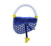 PAWTY Dogior Bag Dog Toy - Funny Designer Purse Parody Plush & Squeaky Dog Toy - Cute Luxury Novelty Gift for Small & Medium Dogs - Durable Fun