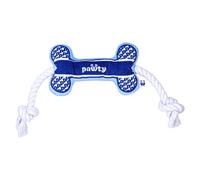 PAWTY Dogior Bone Dog Toy - Funny Designer Parody Plush & Squeaky Dog Bone - Cute Luxury Novelty Gift for Small & Medium Dogs - Durable Fun