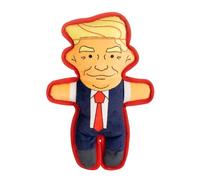 PAWTY Donald Plush Dog Toy with Squeaker - United States of America Patriotic Flag Dog Toy - Durable Tough Chew Resistant Toy for Strong Biter - Funny Cute Unique Birthday Puppy Gift