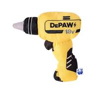 PAWTY Tool Kit Paw-er Drill Dog Toy - Interactive Plush Parody Enrichment Toy - Cute Unique Design Birthday Gift - Small Medium Puppies - Durable Fun Chew Resistant Teething - Squeaker Soft Plush